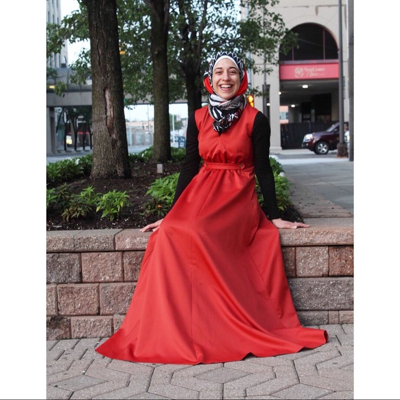 Vintage Dresses & Skirts - ✨SALE✨Vintage 70s Burnt Orange Maxi Dress